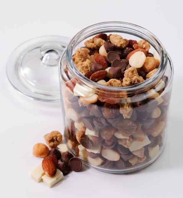 cookie jar full of trail mix