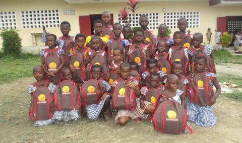 School class with school kits