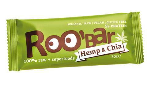 Fruit & nut bar with plant-based superfoods hemp & chia 