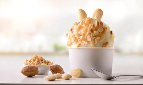 ice cream with nuts