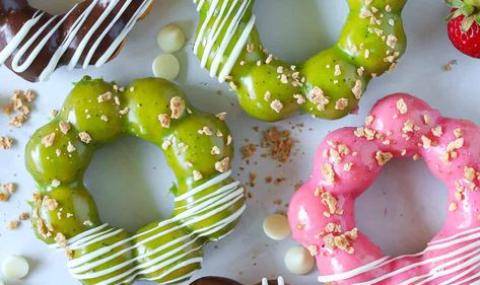Japan - Mochi Donuts made with rice flour instead of wheat flour