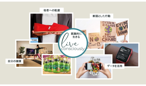 moodboard of images corresponding to living consciously