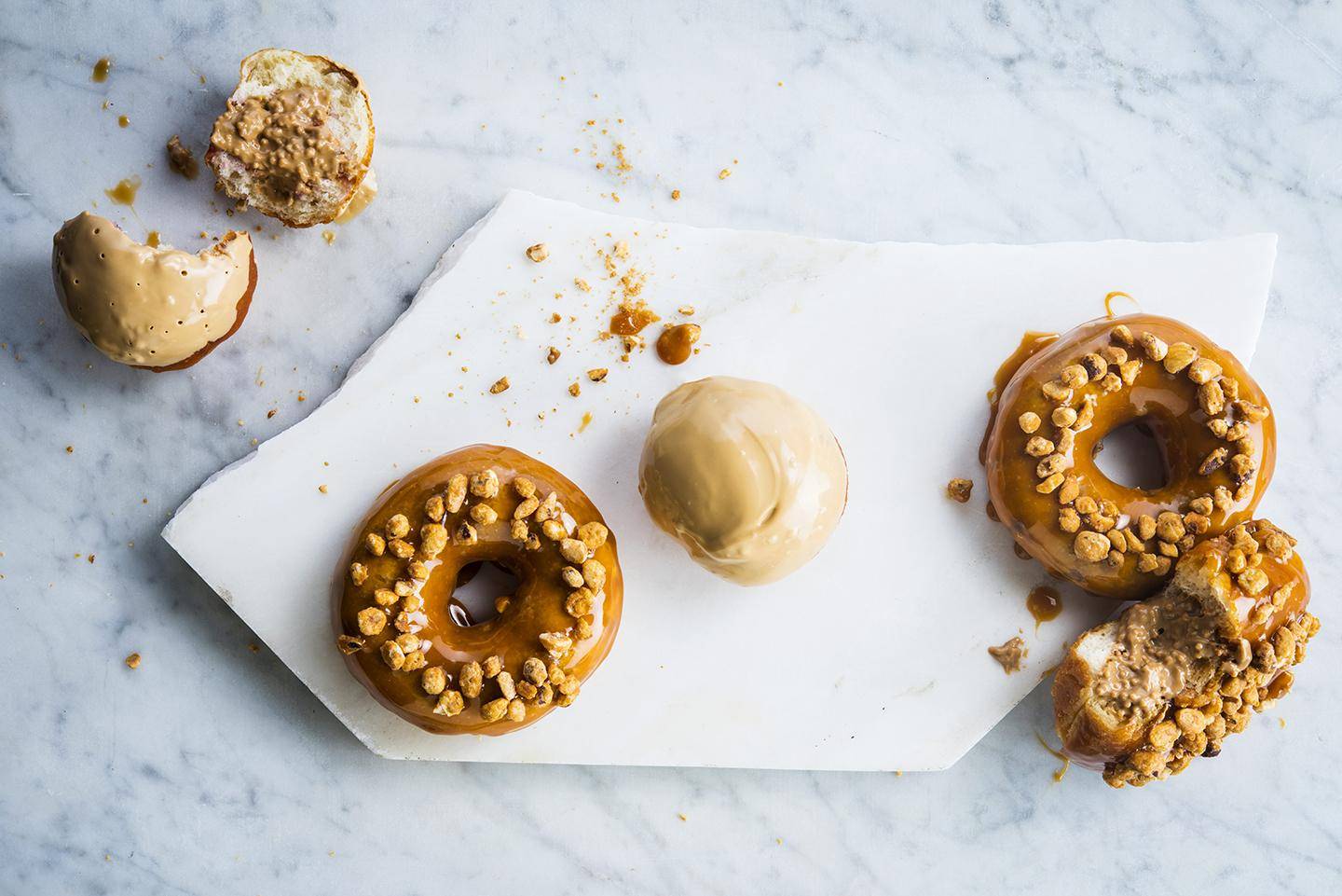 Pastry donut caramel