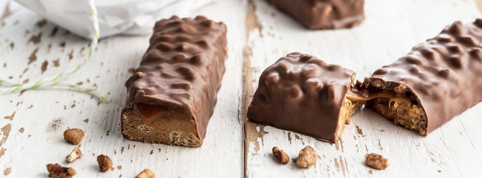 cereal bar filled and coated