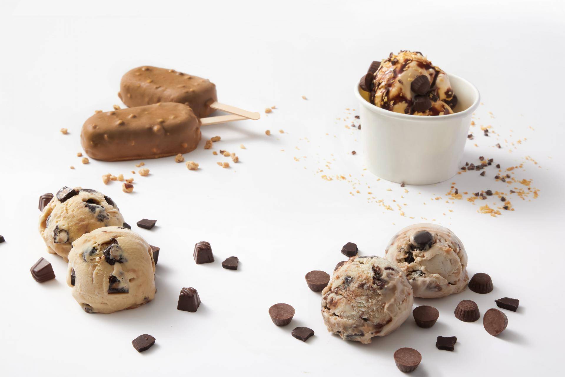 Non-dairy treats featuring dairy-free inclusions