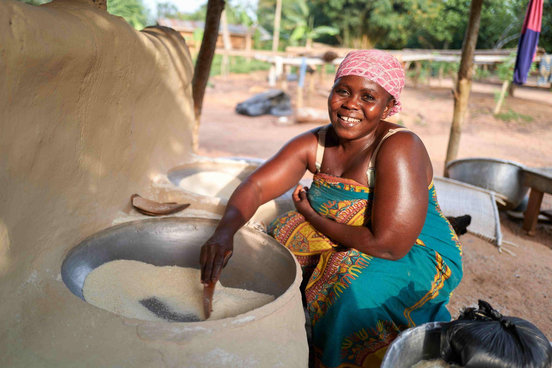 Woman preparing food  