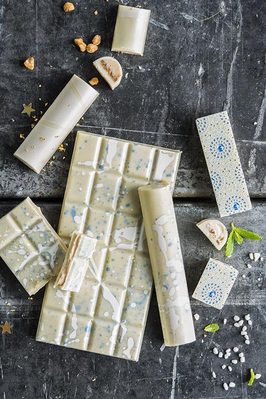 Nordic frost white chocolate bars