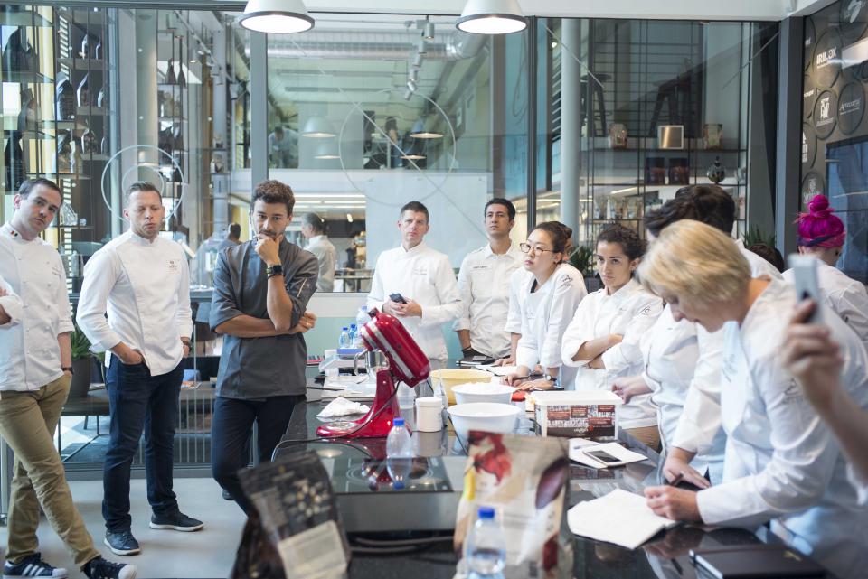 Chefs at work at new Chocolate Academy center Milan