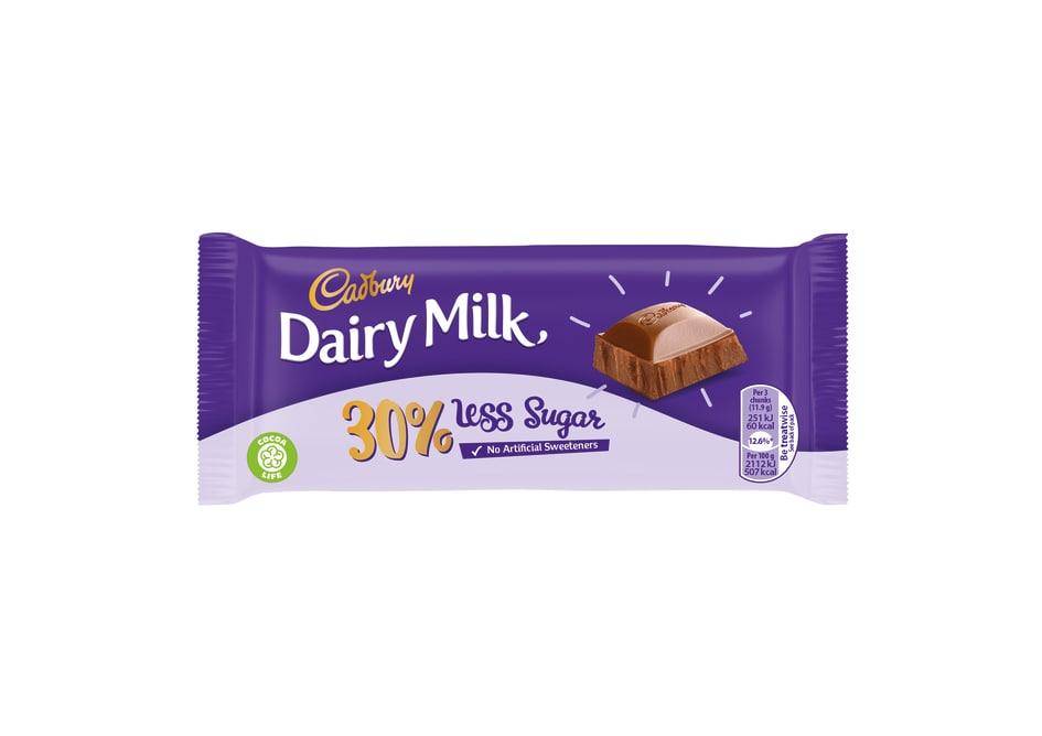 Cadbury Dairy Milk 30% less sugar