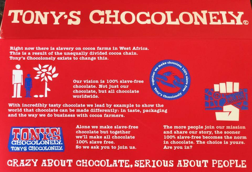 Tony’s Chocolonely approach: slave free chocolate