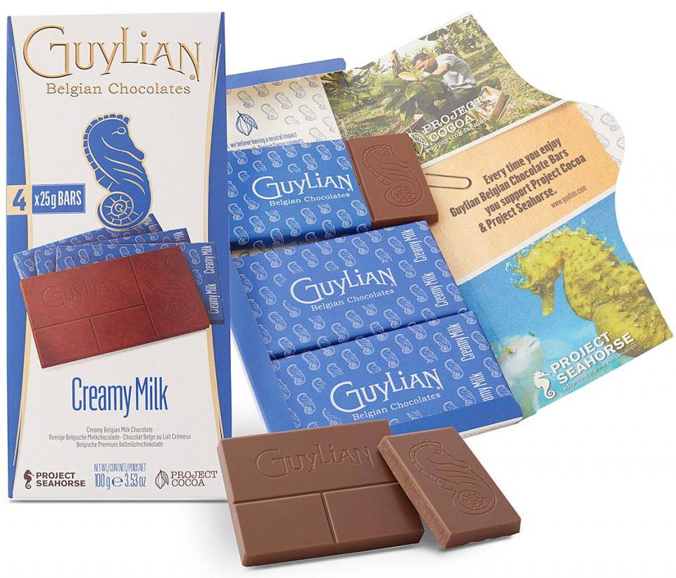 Guylian sustainable chocolate tablets