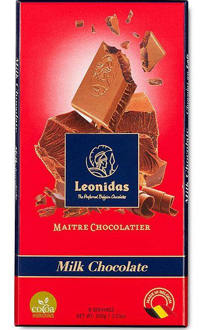 Leonidas milk chocolate tablet Cocoa Horizons
