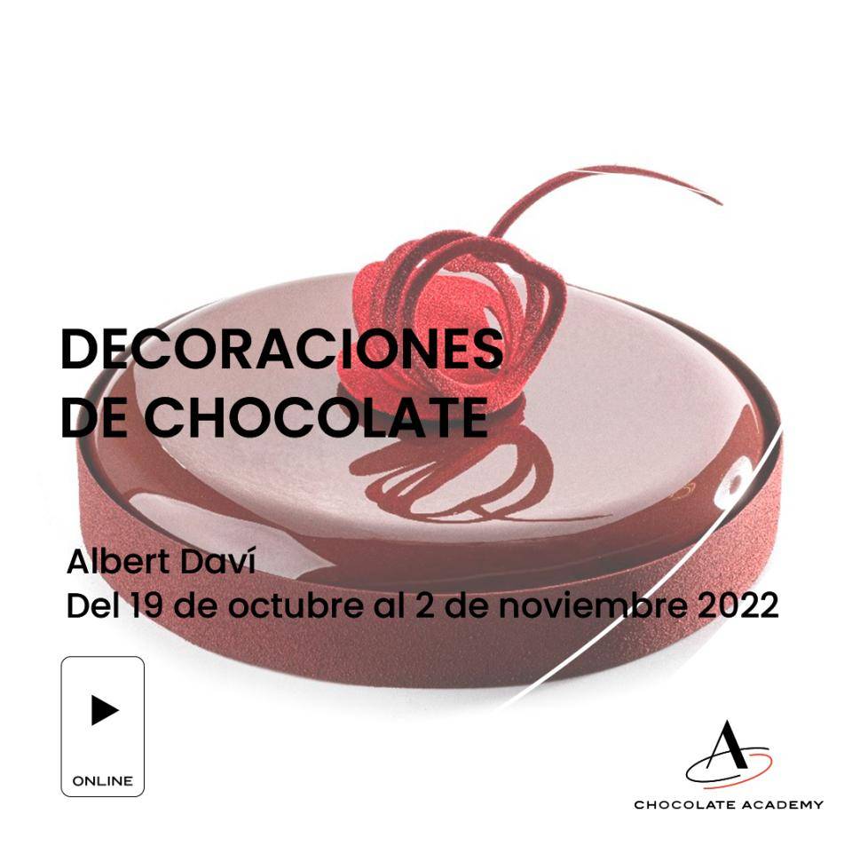 Curso pastelería Chocovic Decoraciones de Chocolate Online