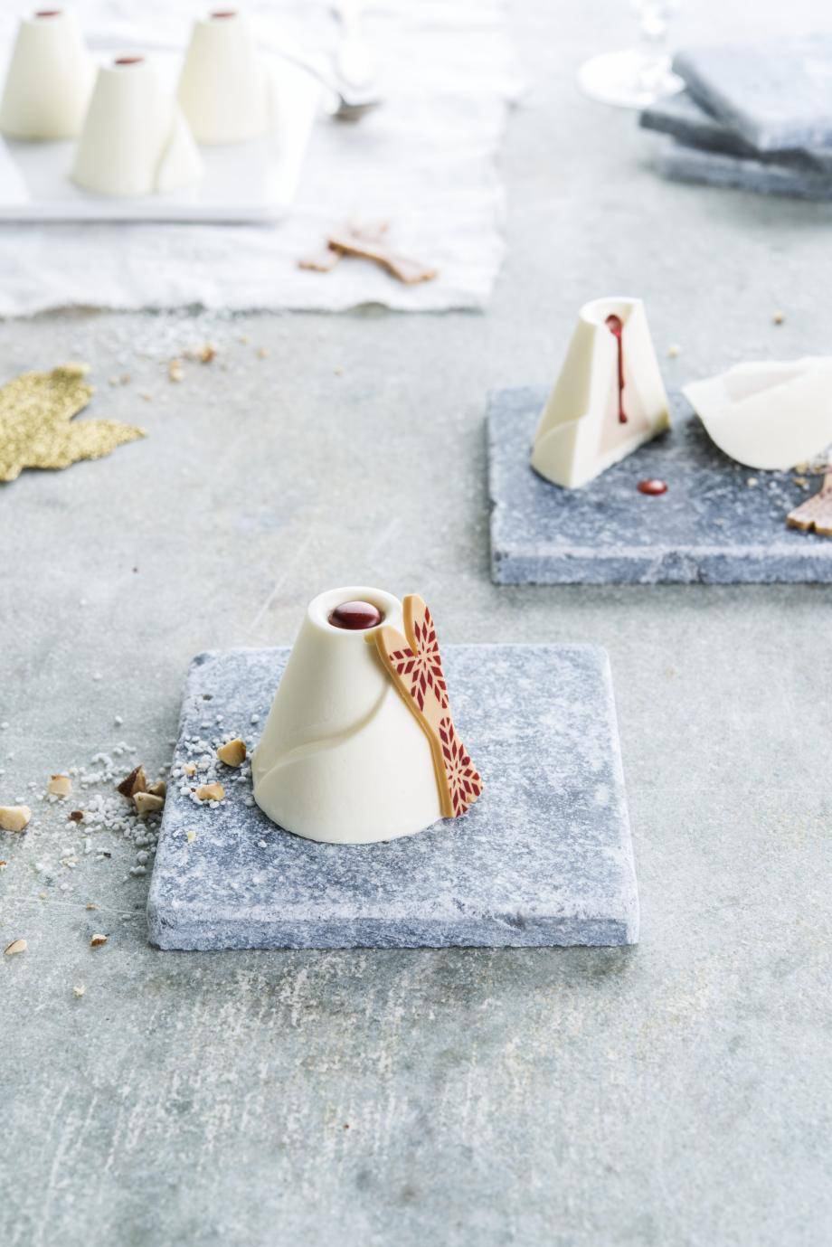 Swiss ice mountain dessert