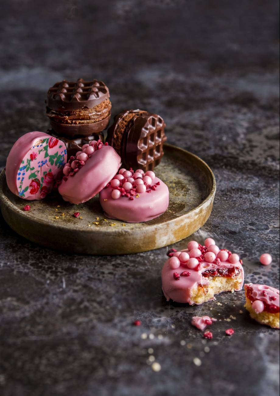 Pink Raspberry Cookies
