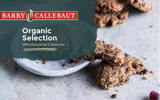 Organic ingredients (chocolate, nuts, fillings, cocoa powder) brochure