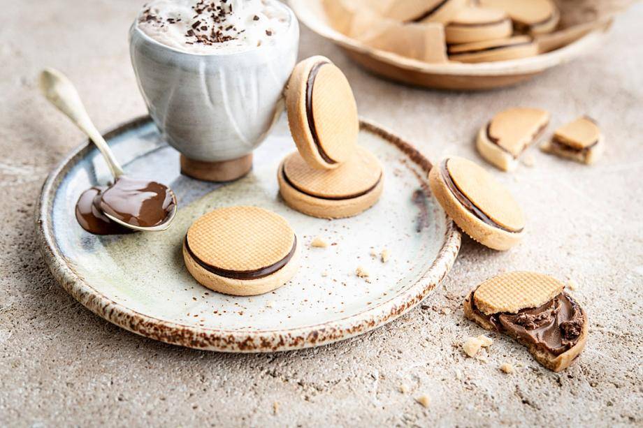 Tartelette nutella biscuit after baking fillings