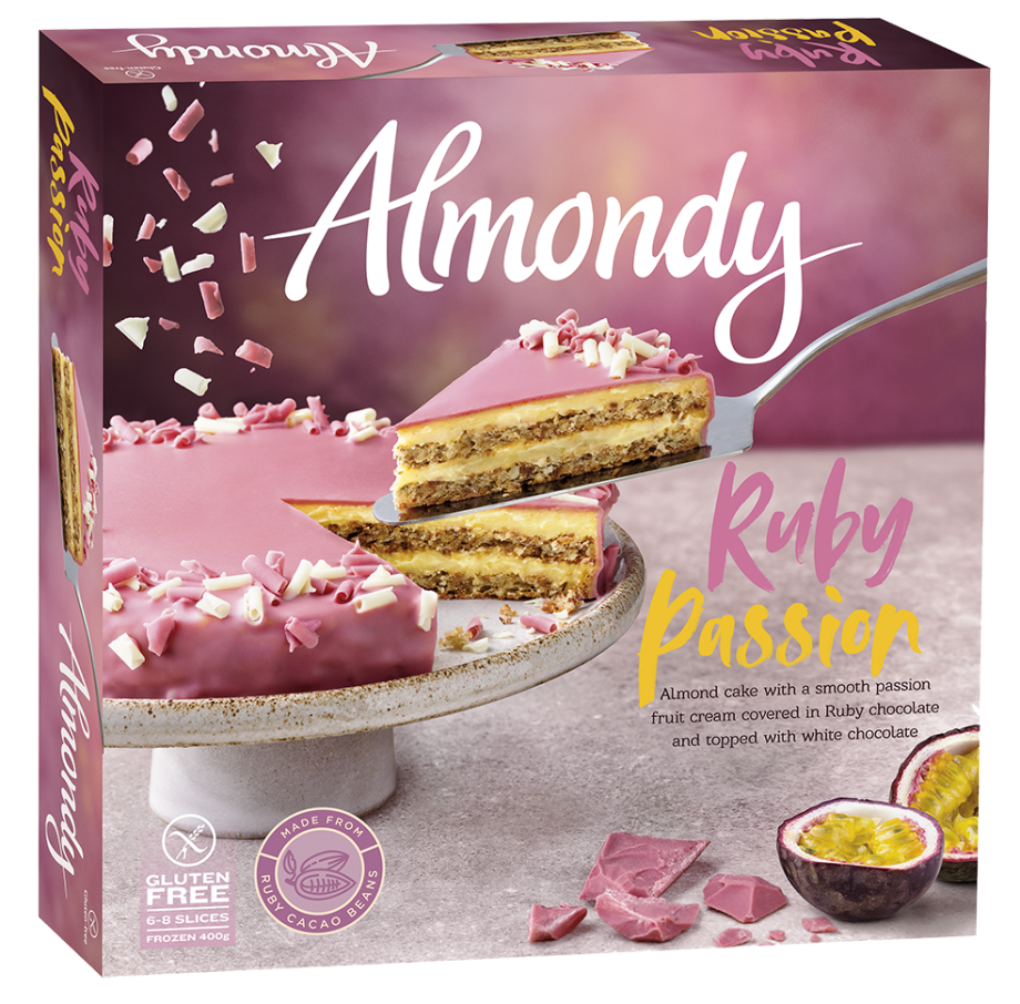Almondy Ruby Passion Cake