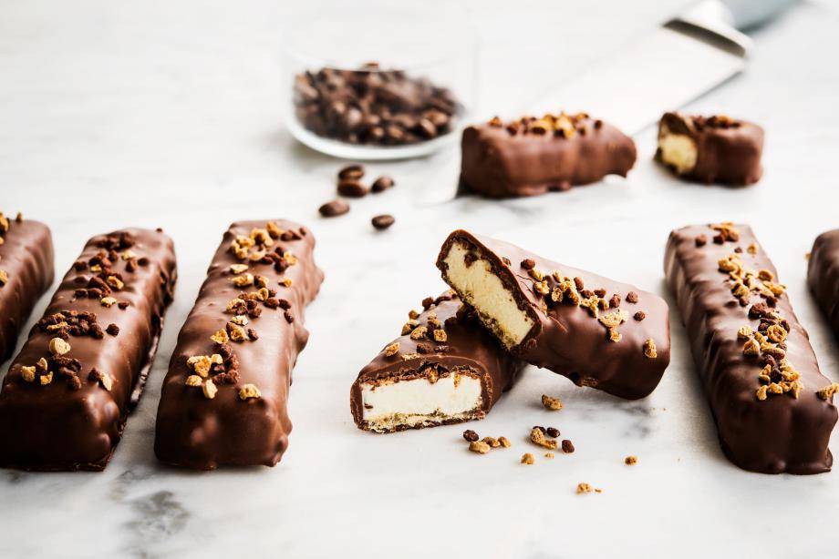 Cacao coatings candy bars