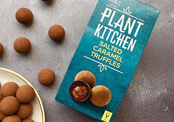 Marks & Spencer plant kitchen salted caramel truffles