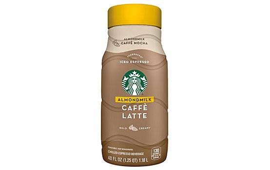 Starbucks ice caffe latte almondmilk