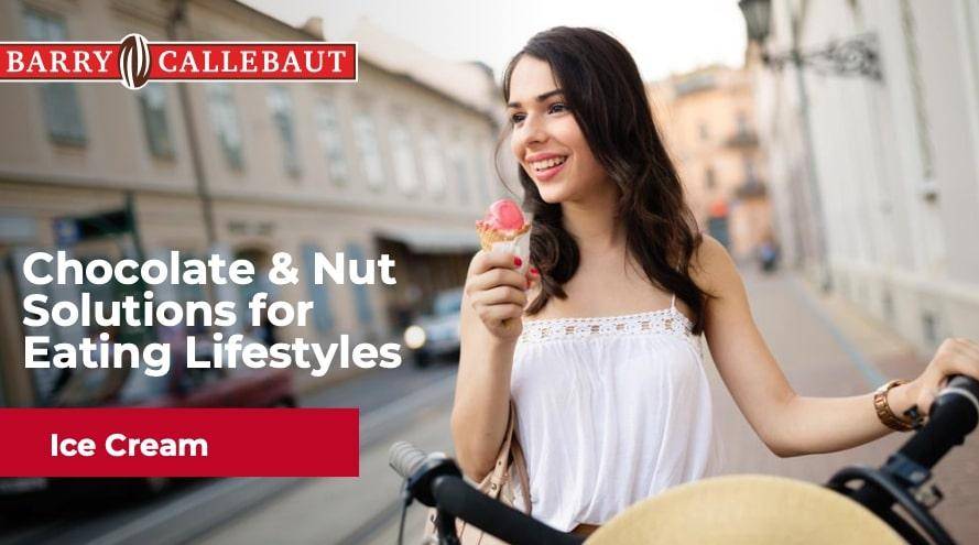 cover image for ideation guide - woman eating ice cream