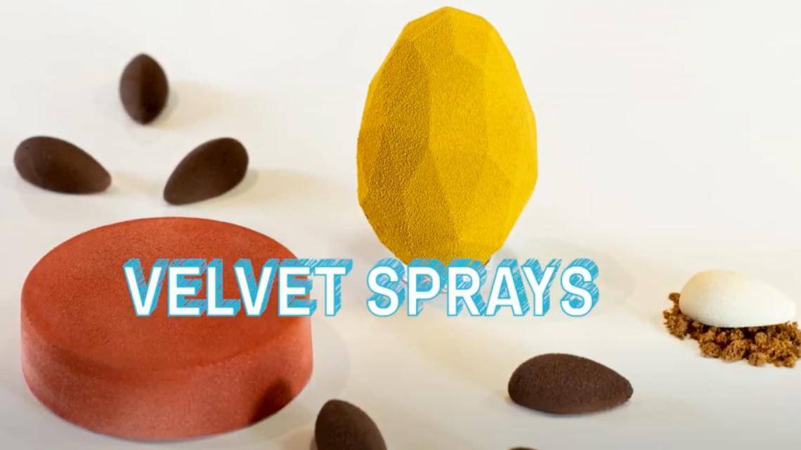 Velvet textured sweets