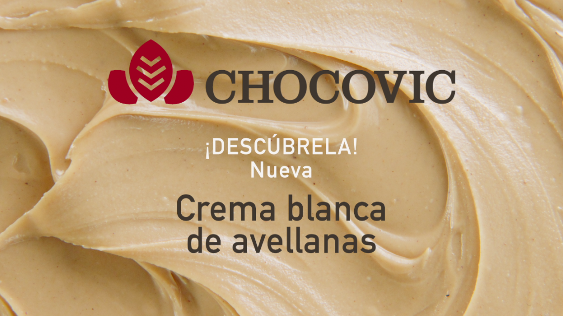 Nueva crema blanca de avellanas Chocovic para pastelería y bollería